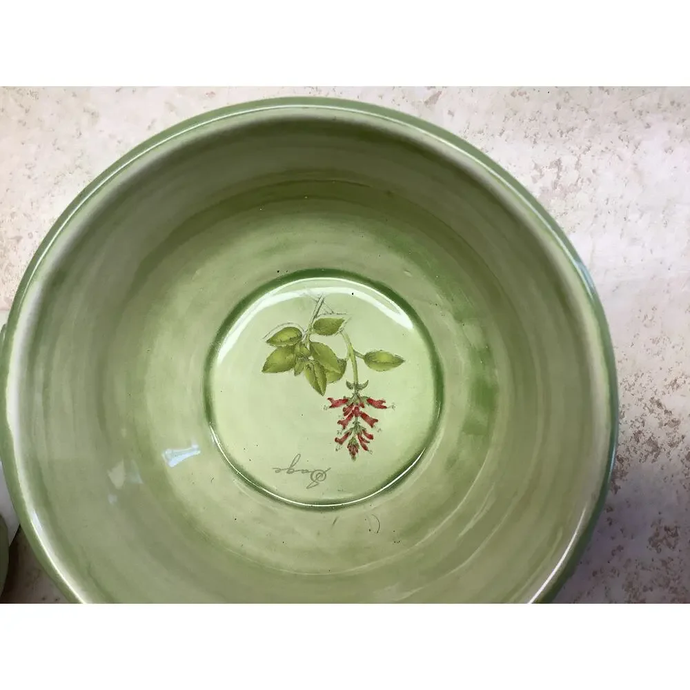 Herb Garden Tea Pot For One - Genuine Sonoma Home Goods - Floral Motif, Lavender